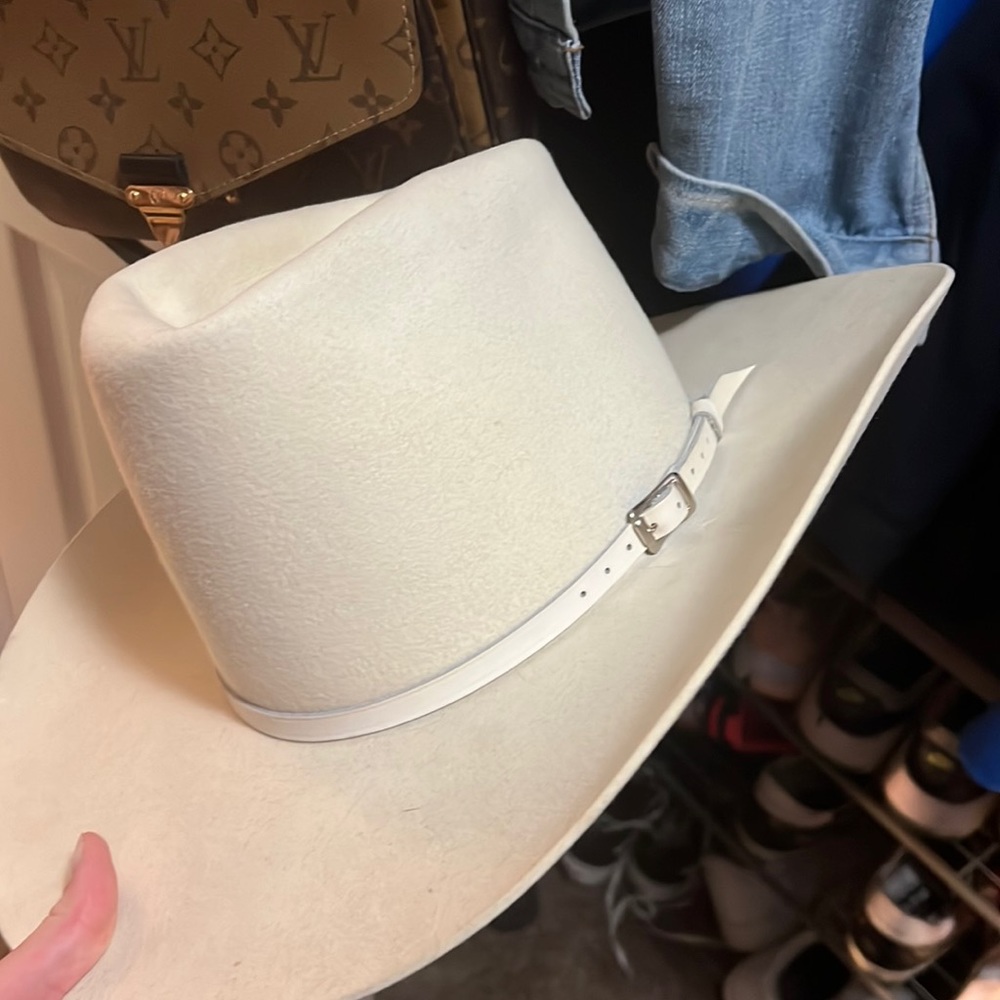 Stetson cream felt cowboy hat 6 7/8